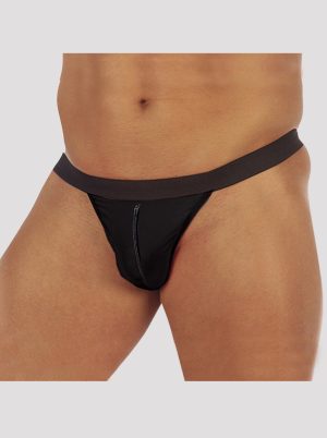 8659 - Tanga less de tricot con cierre